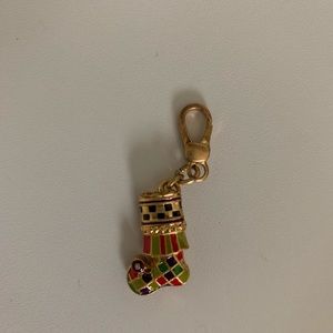 Mackenzie-childs stocking charm for bracelet